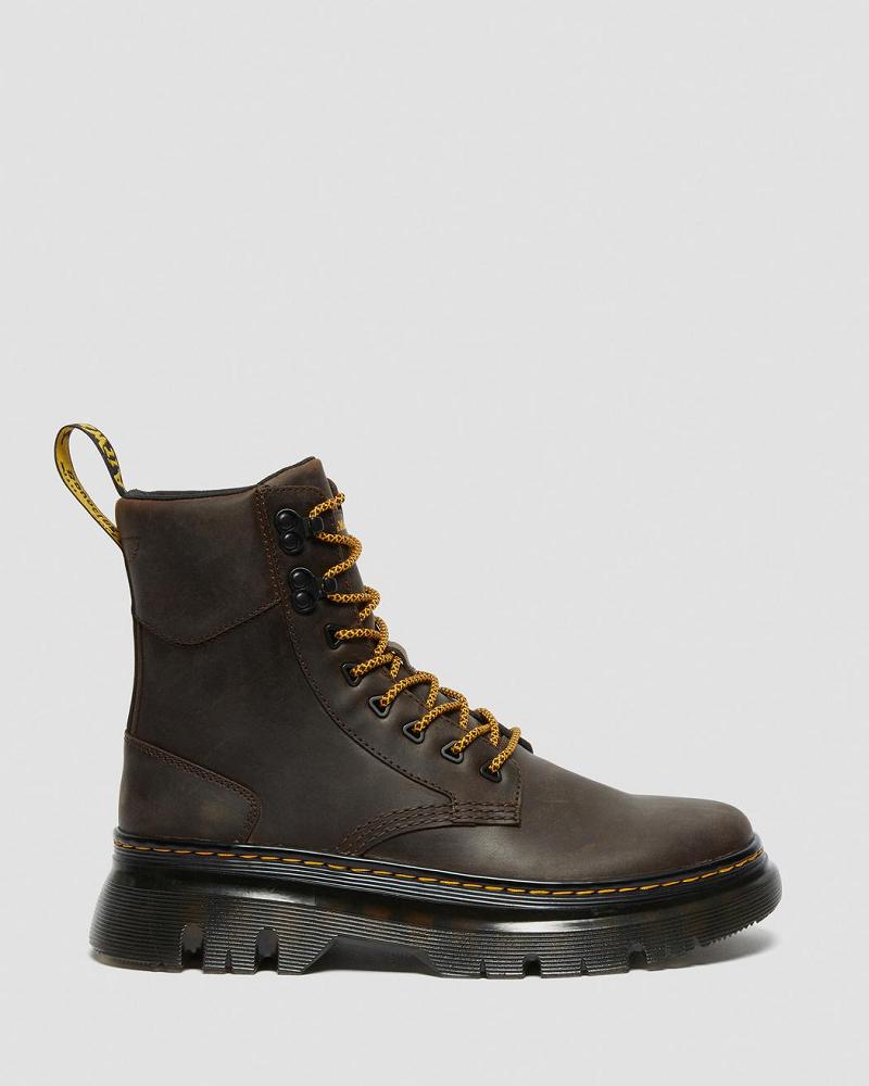 Botas Casuales Dr Martens Tarik Crazy Horse Cuero Utility Hombre Azules Marrom | MX 337FDN